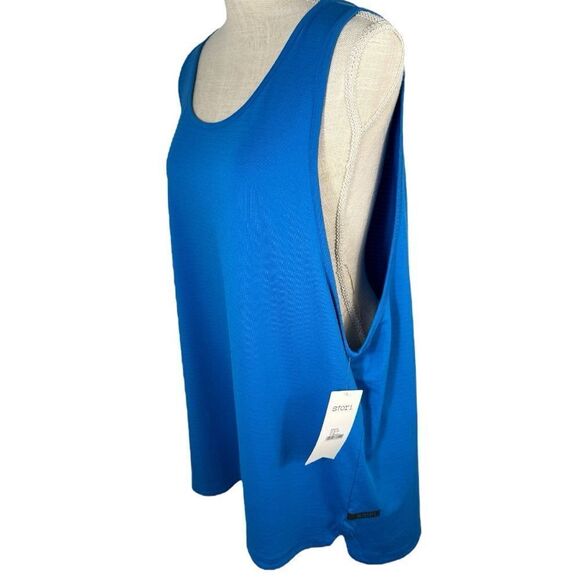 Stori Men’s Icon Blue Sleeveless Activewear Tech Tank Top - Picture 2 of 6